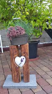 Pin Von Monika Auf Garten Gartendeko Holz Holz Deko Selber Machen Deko Holz