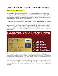 On american express cards it is a 4 digit numeric code. Get A Real Credit Card Numbers Using Credit Card Generator By Get Real Credit Card Numbers With Money Issuu