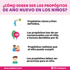 Unim Peru Los Ninos Necesitan Propositos De Ano Nuevo Como Intenciones Como Objetivos A Cumplir No Se Trata De Centrarnos En El Objetivo En El Proposito En Si Mismo Sino En