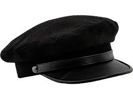 Kashubia Model 2 Wool Leather Peak Merchant Fleet Officer Cap Etsy In 2021 Leather Cap Sailor Cap Leather Hats