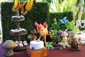 Bambi Woodland Baby Shower Party Ideas Photo 16 Of 27 Woodland Baby Shower Theme Decorations Baby Shower Woodland Theme Disney Baby Shower