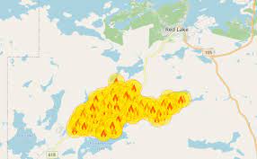 This fire behavior may also pose a threat to our community and remains approximately 10km to the north away from red lake fire 077. Red Lake Fire Grows To 750 Hectares As Residents Urged To Leave Globalnews Ca