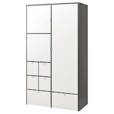 Visthus Kleiderschrank Grau Weiss Ikea Deutschland In 2020 Kleiderschrank Grau Ikea Kleiderschrank Kleiderschrank
