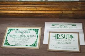 Modern Meets Vintage Emerald Green Wedding Invitation Suite From A Bo Gold Wedding Invitations Handmade Wedding Invitations