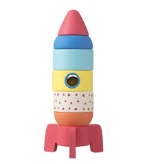 Wooden Stacking Rocket Hema Juegos De Madera De Madera Madera