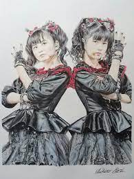 色鉛筆画家 森千広 on twitter japanese girl band best friend pictures metal drawing