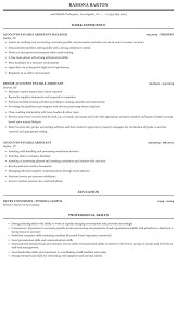 accounts payable assistant resume