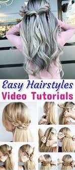 Easy Hairstyle Ideas Video Tutorials Easy Step By Step Instructions Great For Beginners Easy Lazy Girl Hairstyles Easy Everyday Hairstyles Easy Hairstyles