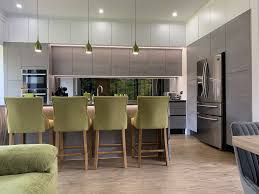 Counter height kitchen & dining room sets : Concrete Effect Kitchen With High Ceilings Lima Kitchens