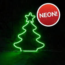 Find & download free graphic resources for christmas silhouettes. 57cm Led Neon Green Rope Light Christmas Tree Silhouette