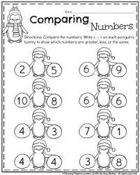 January Kindergarten Worksheets January Kindergarten Comparing Numbers Kindergarten Comparing Numbers Worksheet