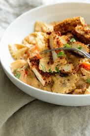 Vegan Creamy Cajun Pasta With Breaded Tofu Vegan Richa Recipe Cajun Pasta Breaded Tofu Creamy Cajun Pasta