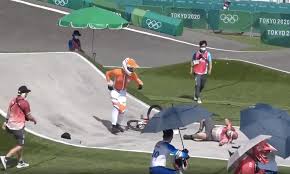 Team green , team red , team brown girls' team winners: Tokyo Olympics Bmx Racer Niek Kimmann In Race Against Time To Be Fit For Thursday After Crash Daily Mail Online