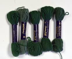 anchor tapestry wool shades of green