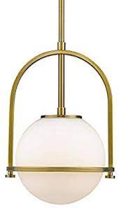 Glass Globe Pendant Light Gold Lms Lighting Vintage Modern Round Brushed Brass Ceiling Hanging Lig Brass Light Fixture Brass Pendant Light Globe Light Fixture