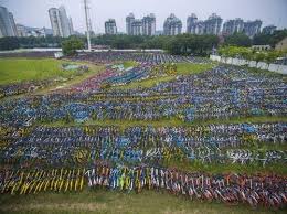 Image result for 共享單車 垃圾場