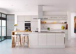 Desert zephyr available colors (1) grade l1. Grey High Gloss Handleless Kitchen Units Lucente High Gloss Grey