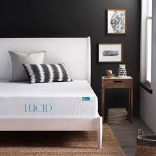 Lucid 10 Inch Plush Memory Foam Mattress Lucidmattress Com