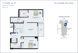 So to minimize the impact of negative feng shui, the stove location can be configured away from the northwest of the kitchen space. Azure Floor Plan A 7 Feng Shui Analysis Azure Ala Moana