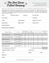 How To Design A Wholesale Order Form Contract Template Order Form Wholesale