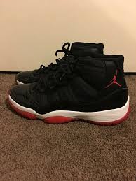 2012 Air Jordan Xi 11 Retro Playoffs Bred Size 12 Black True Red White Fashion Clothing Shoes Accessories Mensshoes At Air Jordans Air Jordan Xi True Red