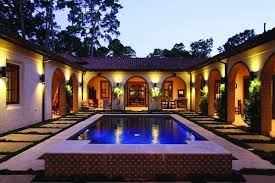 Many haciendas combined these productive activities. Memorial S Bayou Woods Hacienda Style Home Includes Casita Hacienda Style Homes Spanish Style House Courtyard House Plans