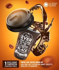 Coffee Splash Mock Up Mockup Mockup Photoshop Cafe Branding