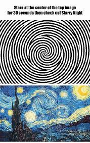 Starry Starry Night Optical Illusion Gif Funtimes Cool Illusions Illusions Optical Illusions