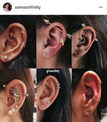 Helix Piercing Ideas Cute Ear Piercings Tumblr Helix Piercing Ideas Edgiest Piercings App Cute Ear Piercings Ear Peircings Different Ear Piercings