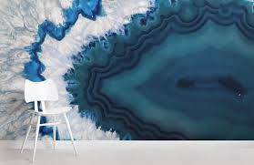Banish white walls easily with our stylish, wallpaper murals. Agate Mineral Crystal Wallpaper Mural Hovia Uk
