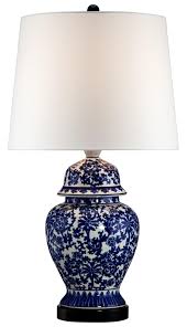 Blue And White Porcelain Temple Jar Table Lamp R2462 Lamps Plus Blue And White Lamp Jar Table Lamp Ginger Jar Lamp