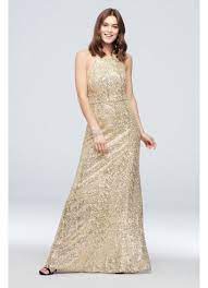 Shop thousand of available bridesmaid dresses or sell one for a $5 listing fee and no commission on the sale. High Neck Allover Sequin Bridesmaid Dress David S Bridal