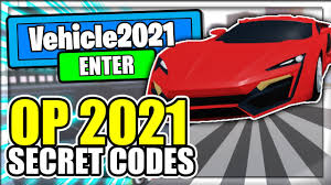 Driving simulator codes | updated list. 2021 All New Secret Op Codes Vehicle Simulator Roblox Youtube
