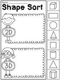 Simply download pdf file with free printable matching shapes worksheets and have fun playing and learning with this shape activity for kindergarten. Kindergarten 2d And 3d Shapes Worksheets Distance Learning By My Teaching Pal