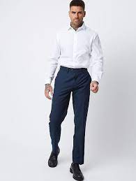 Check out our mens navy suit selection for the very best in unique or custom, handmade pieces from our shops. Navy Regular Fit Trousers Men George At Asda