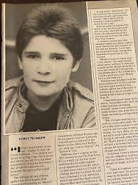 Corey Feldman, Full Page Vintage Clipping, a