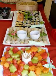 Some recipes can be made ahead of time, and other recipes can be cooked together with your guests at the table. Frog Goose And Bear Japanese Party Asian Party Japan Party