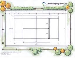 Gardening and landscaping be a good sport: Tennis Courts Backyard Games Landscaping Network