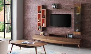 Lancia Ahsap Modern Tv Unitesi Tasarim Ic Mekanlar Modern Tv Duvari Mobilya