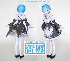 Re Zero Rem Paper Craft Mypapercraft Net Paper Crafts Anime Paper Anime Character Design
