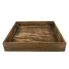 13 Quot Wood Square Tray By Ashland Reg Michaels Reg Wood Tray Square Tray Wood Square