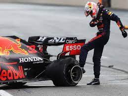 Drama before the race had even begun! F1 Max Verstappen Crashes Out But Stays On Top Racing News Times Of India