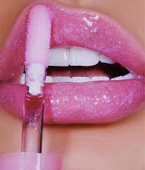 Pink Aesthetic Lip Gloss Lipgloss Sparkly 00 2000s Vibe Lip Wallpaper Pink Lip Aesthetic Hot Pink Lips