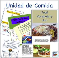 Teaching Materials Spanish Food Unit Food Vocabulary Learning Spanish