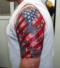 American flag embroidered patch black white usa us w/ velcro brand fastener. 34 Beautiful American Flag Tattoos Desiznworld