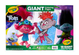 Find many great new & used options and get the best deals for crayola giant coloring pages trolls at the best online prices at ebay! Crayola Trolls 2 Giant Coloring Pages Trolls Gift For Kids 18 Pages Walmart Com Walmart Com