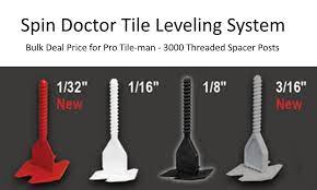 Spin Doctor Tile Leveling System 3000 Base Plate Spacers 1 8 Quot 1 16 Quot 1 32 Quot 3 16 Quot Walmart Com
