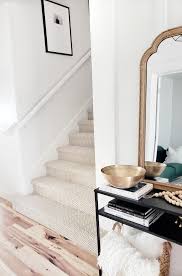 I love the natural fiber look but like you, wanted something soft on our feet, easy to clean ( we have dogs) and neutral enough to go with anything as this is a new house ( to us) and not much in it yet. Stanton Carpet Stair Update White Lane Decor
