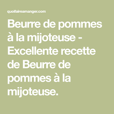 Beurre De Pommes A La Mijoteuse Excellente Recette De Beurre De Pommes A La Mijoteuse Lockscreen Food Desserts