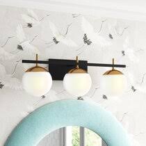 Crafted from steel, it features a rectangular backplate and a pair of horizontal arms for a sleek look. Wayfair Glam Bathroom Vanity Lighting You Ll Love In 2021